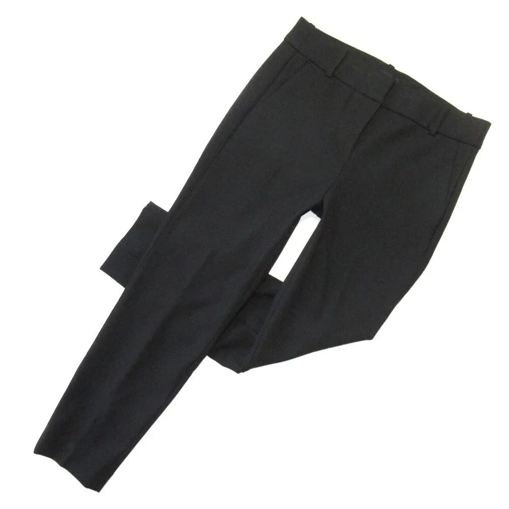 NWT J.Crew Slim Crop Cameron in Black Four Season Stretch Ankle Crop Pants 0